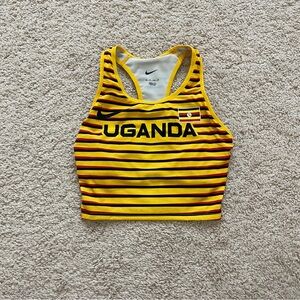 Women's Nike Pro Elite Olympic Team Uganda PE Jersey Running Racing Top Size XS